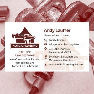 Nordic Plumbing Business Card