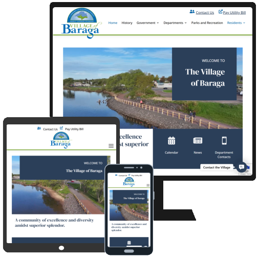After: The ADA-compliant website redesign for the Village of Baraga, Michigan