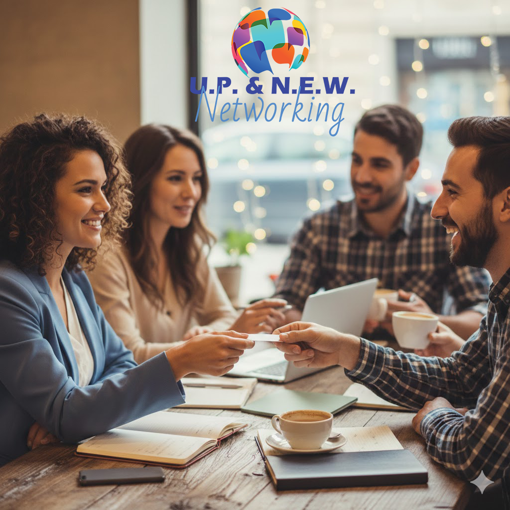 U.P. and N.E.W. Networking at a coffee shop