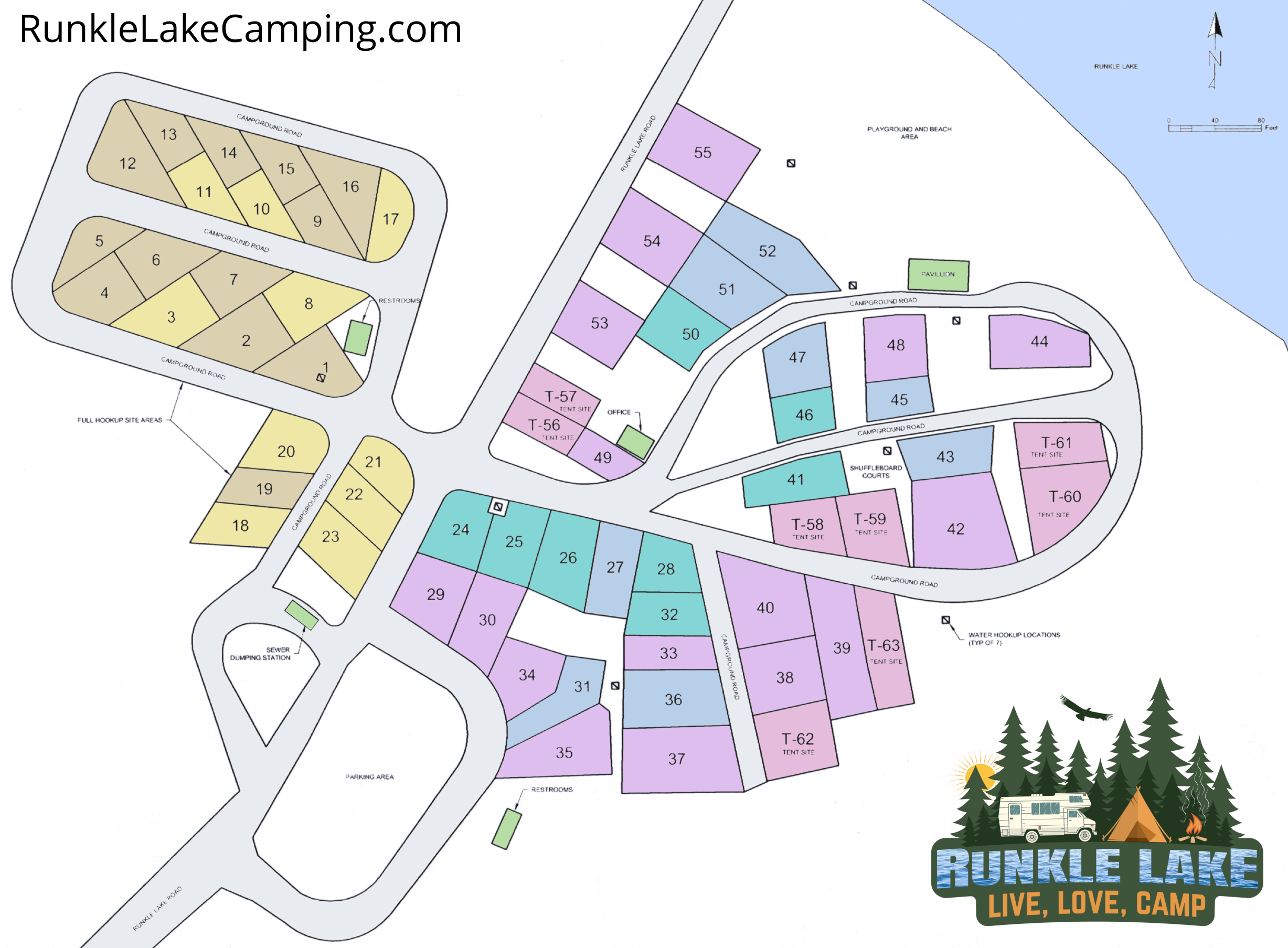 Runkle Lake Campground Map We updated the Runkle Lake Campground Map Design in Crystal Falls, Michigan