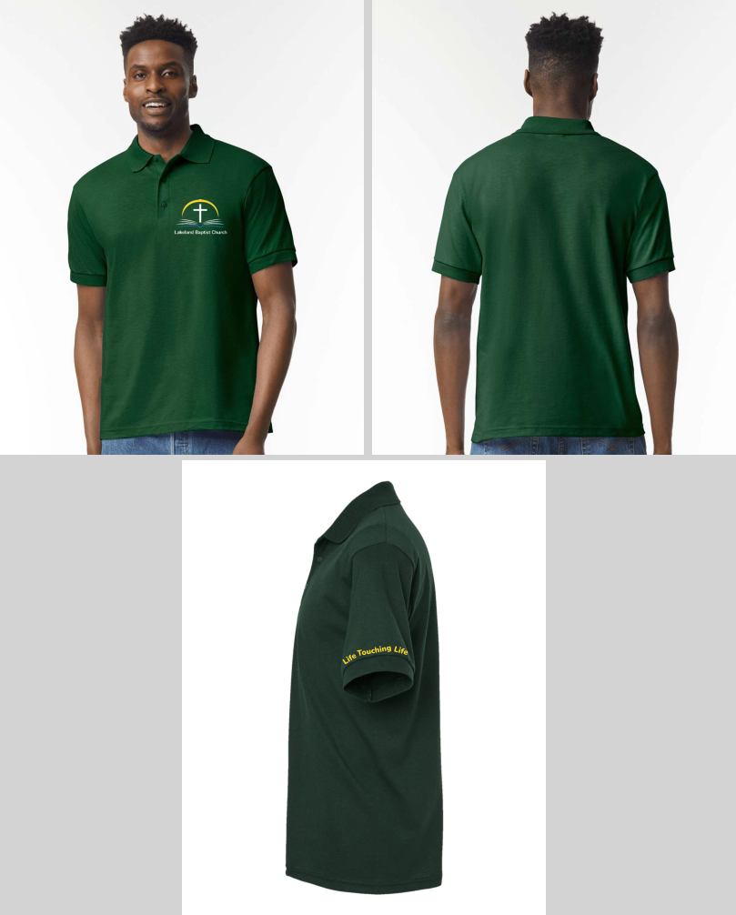 Men's Polo Forest Green Lakeland Baptist Church