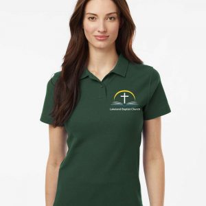 Women's Polo Forest Green Lakeland Baptist Church