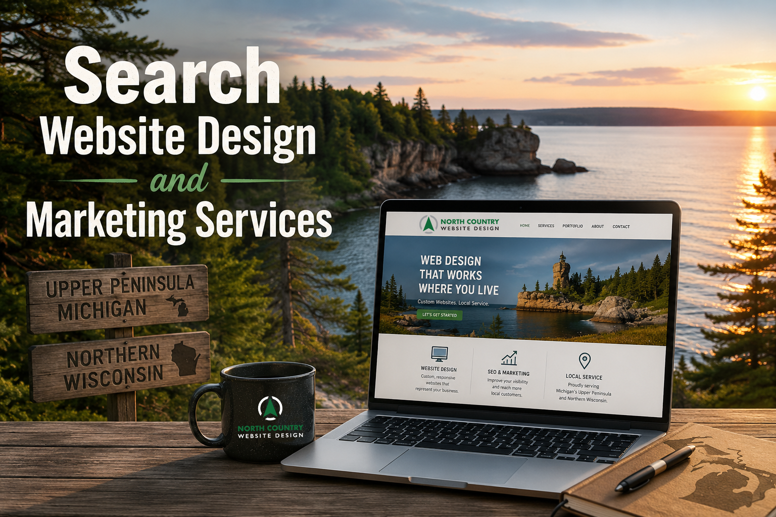 Upper Peninsula Website Design Search