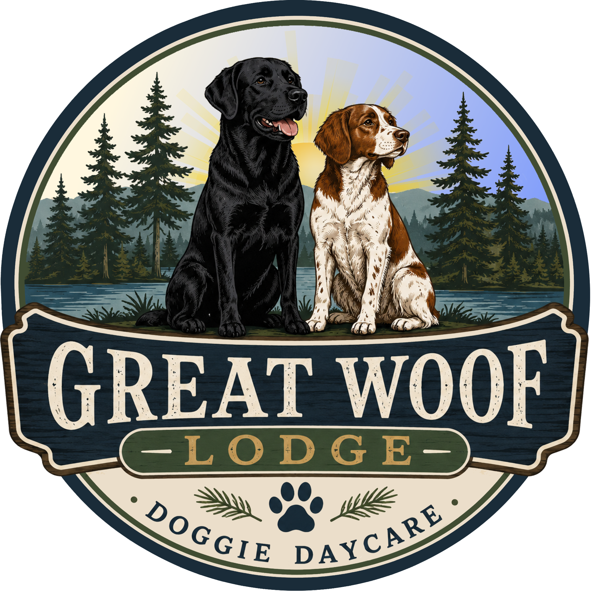 Great Woof Lodge and Doggie Daycare Eagle River, WI Great Woof Lodge and Doggie Daycare Logo