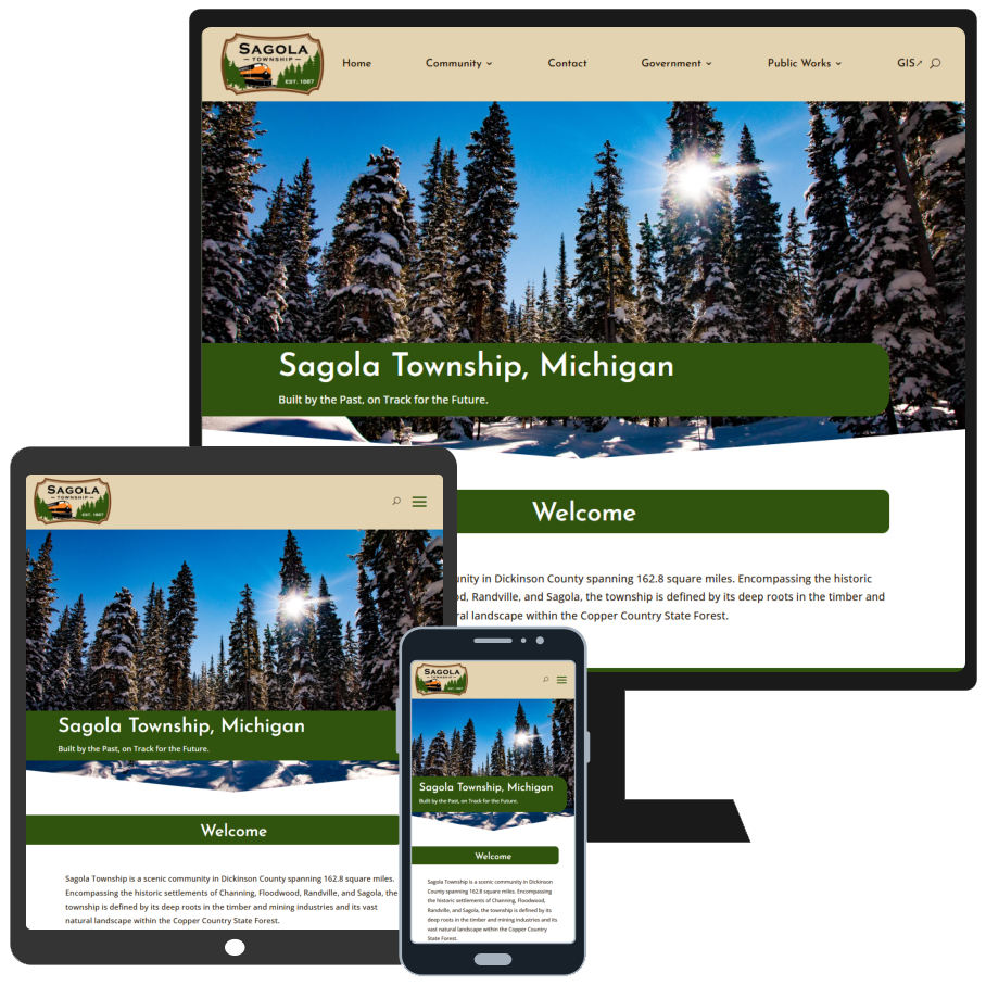 ADA-Compliant Website Design for Sagola Township in Dickinson County, Michigan ADA-Compliant Website Design for Sagola Township in Dickinson County, Michigan