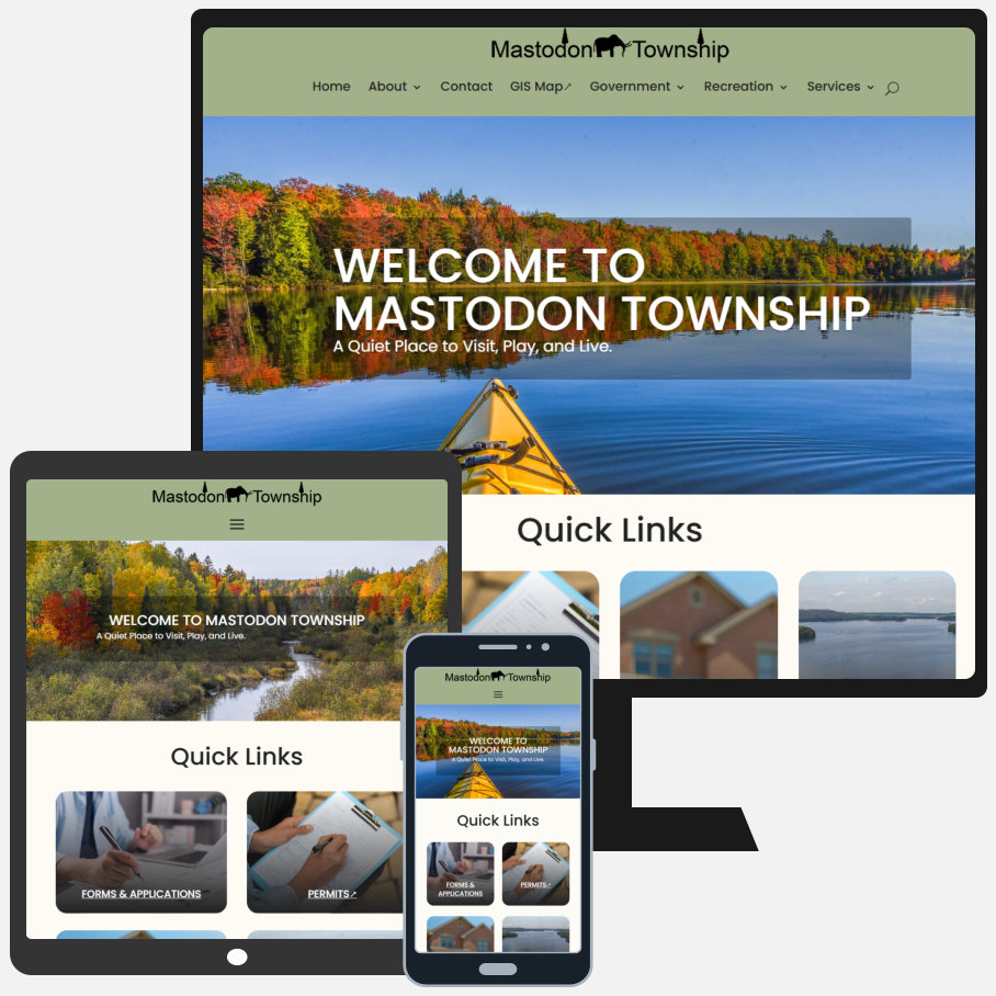 Mastodon Township Government ADA-Compliant New Site Redesign Mastodon Township Government ADA-Compliant New Website